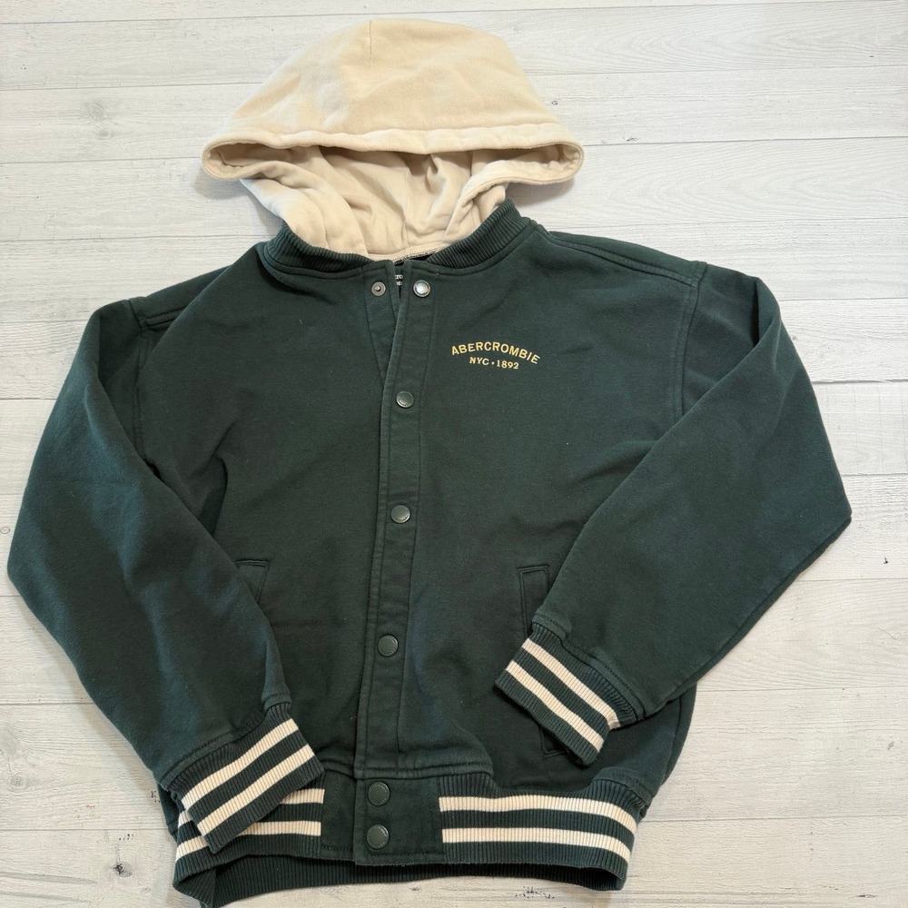 Abercrombie kids‎ kids vintage bomber sweatshirt jacket 11/12